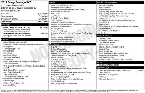 2017 Dodge Durango SXT