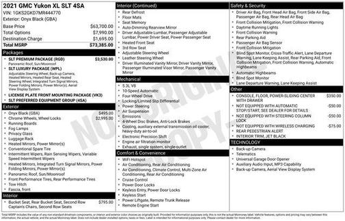 2021 GMC Yukon XL SLT