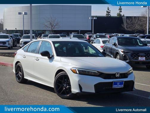 Platinum White Pearl 2026 Honda Civic Sport