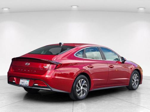 Ultimate Red 2023 Hyundai SONATA Hybrid Base