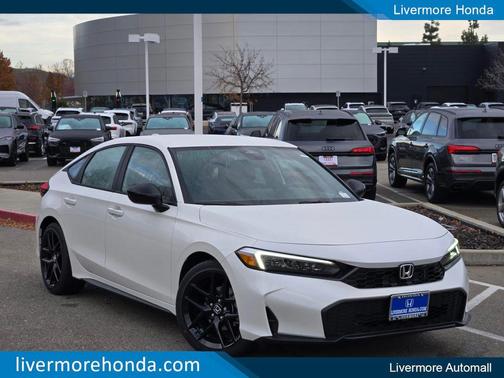 Platinum White Pearl 2026 Honda Civic Sport