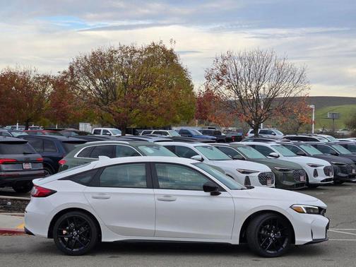 Platinum White Pearl 2026 Honda Civic Sport