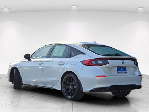 Platinum White Pearl 2025 Honda Civic Hybrid Sport