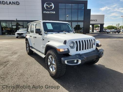 Bright White Clearcoat 2019 Jeep Wrangler Unlimited Sahara