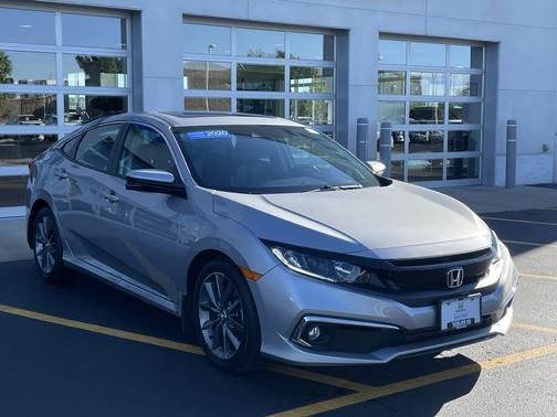 Lunar Silver Metallic 2020 Honda Civic EX-L