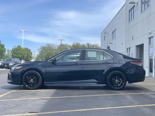 Galactic Aqua Mica 2019 Toyota Camry LE