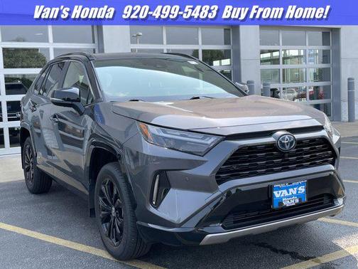 Magnetic Gray Metallic/Midnight Black Metallic 2024 Toyota RAV4 Hybrid SE
