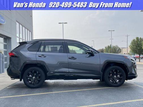 Magnetic Gray Metallic/Midnight Black Metallic 2024 Toyota RAV4 Hybrid SE