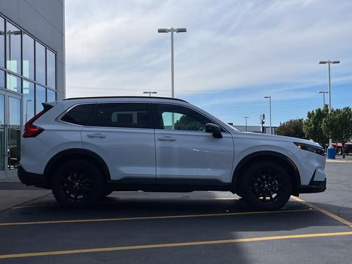 Platinum White Pearl 2023 Honda CR-V Hybrid Sport AWD