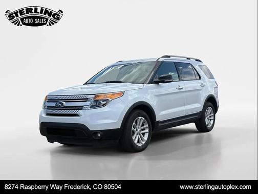 White Platinum Metallic Tri-Coat 2013 Ford Explorer XLT