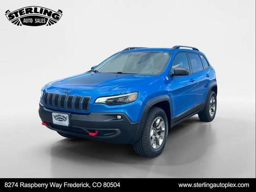 Hydro Blue Pearlcoat 2019 Jeep Cherokee Trailhawk