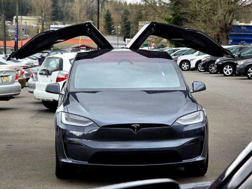 Stealth Grey 2023 Tesla Model X Plaid Tri Motor All-Wheel Drive