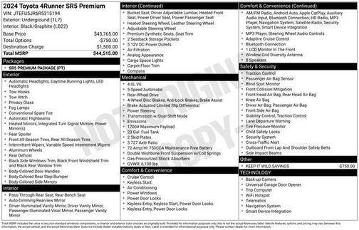 2024 Toyota 4Runner SR5 Premium