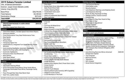2019 Subaru Forester Limited