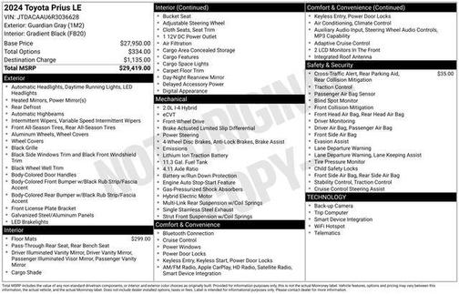 2024 Toyota Prius LE