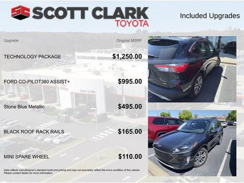 Stone Blue Metallic 2022 Ford Escape SEL