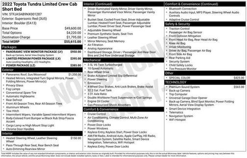 2022 Toyota Tundra Limited