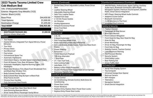 2023 Toyota Tacoma Limited