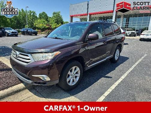 Maroon 2012 Toyota Highlander SE