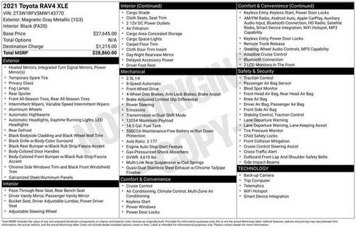 Magnetic Gray Metallic 2021 Toyota RAV4 XLE
