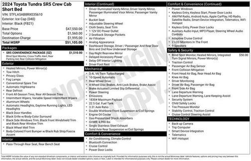 2024 Toyota Tundra SR5