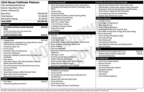2024 Nissan Pathfinder Platinum FWD