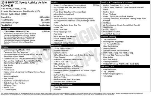 2018 BMW X2 sDrive28i