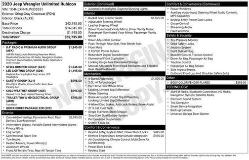 2020 Jeep Wrangler Unlimited Rubicon