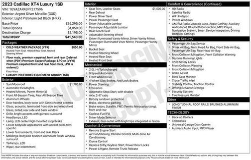 2023 Cadillac XT4 Sport