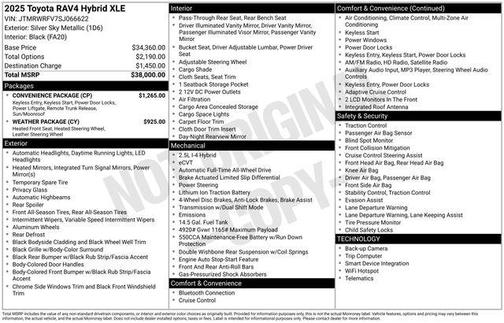 2025 Toyota RAV4 Hybrid XLE