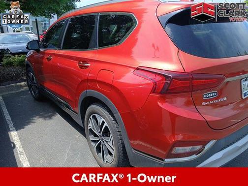 Lava Orange 2019 Hyundai SANTA FE Limited 2.0T