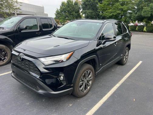 Midnight Black Metallic 2025 Toyota RAV4 Hybrid XLE Premium