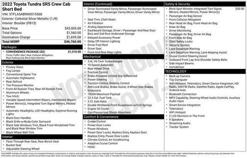 Celestial Silver Metallic 2022 Toyota Tundra SR5