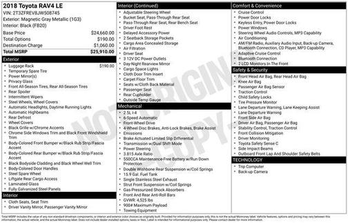 Magnetic Gray Metallic 2018 Toyota RAV4 LE