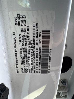 Platinum White Pearl 2020 Honda Passport 2WD EX-L