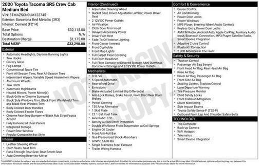 2020 Toyota Tacoma SR5