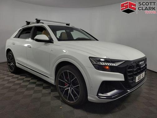 Glacier White Metallic 2021 Audi Q8 55 Premium Plus
