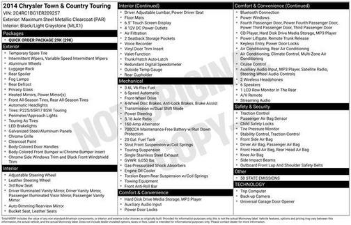 2014 Chrysler Town & Country Touring