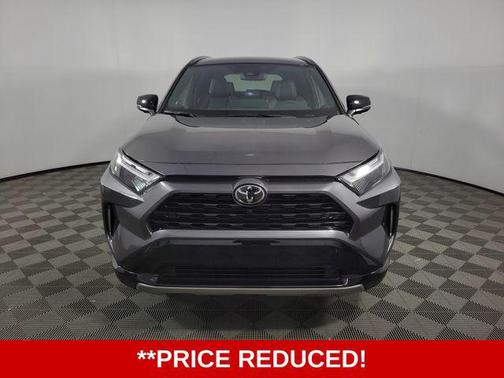 Silver Sky Metallic/Midnight Black Metallic 2025 Toyota RAV4 Hybrid SE