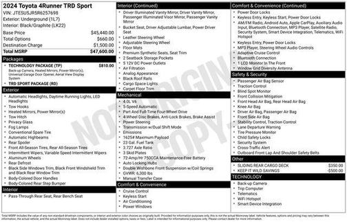 2024 Toyota 4Runner TRD Sport