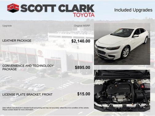 Summit White 2016 Chevrolet Malibu 1LT