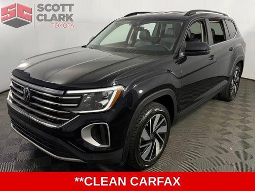 Deep Black Pearl 2025 Volkswagen Atlas 2.0T SE w/Technology
