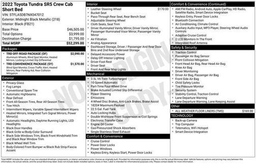 2022 Toyota Tundra SR5