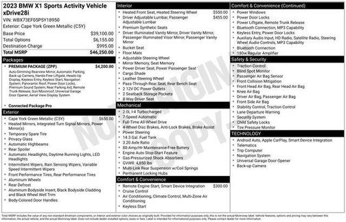 Green Metallic 2023 BMW X1 xDrive28i