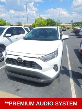 Super White 2021 Toyota RAV4 XLE