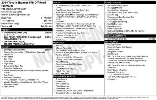 Ice Cap 2024 Toyota 4Runner TRD Off Road Premium