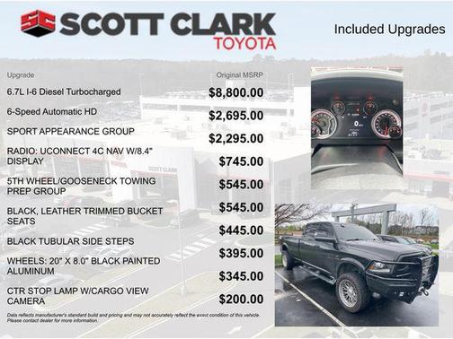 2018 RAM 3500 Laramie Crew Cab 4x4 8' Box