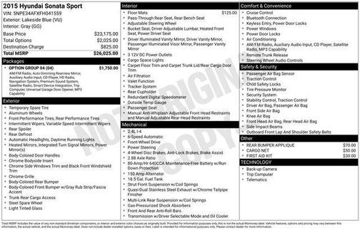 2015 Hyundai SONATA Sport