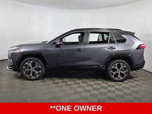 Magnetic Gray Metallic/Midnight Black Metallic 2025 Toyota RAV4 Hybrid SE