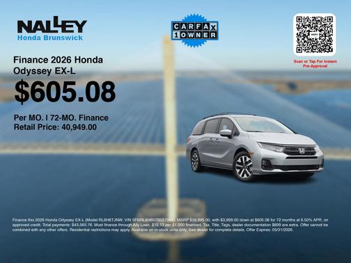 Solar Silver Metallic 2026 Honda Odyssey